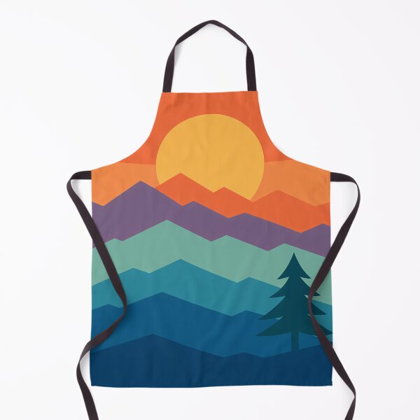 Item preview, Geometric Mountain Sunset with Pine Silhouette designed and sold by InkSmithery.