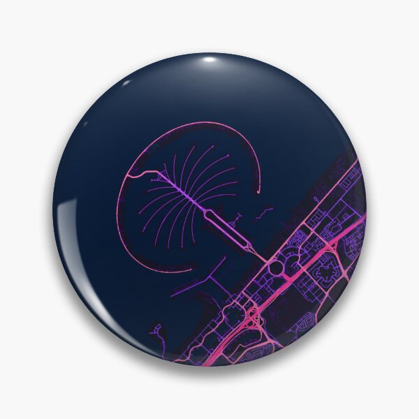 Item preview, Neon Style Map of The Palm, Dubai, UAE designed and sold by Enea Kelo.