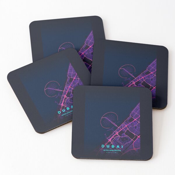 Item preview, Neon Style Map of The Palm, Dubai, UAE designed and sold by Enea Kelo.