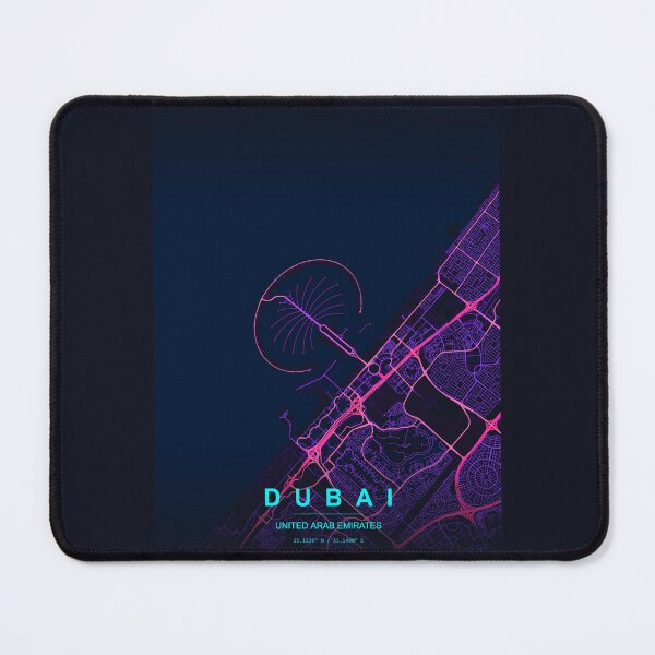 Item preview, Neon Style Map of The Palm, Dubai, UAE designed and sold by Enea Kelo.