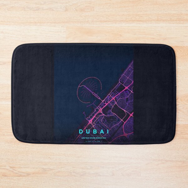 Item preview, Neon Style Map of The Palm, Dubai, UAE designed and sold by Enea Kelo.