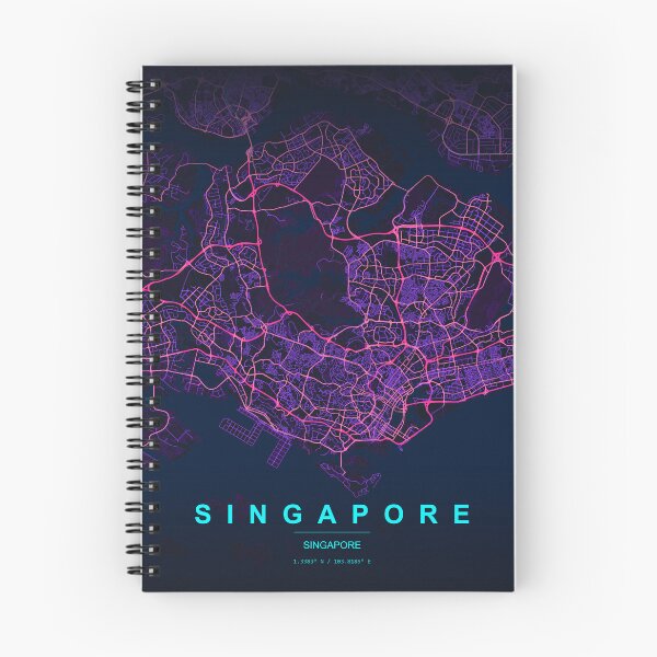Item preview, Neon Style Map of Singapore, Singapore designed and sold by Enea Kelo.