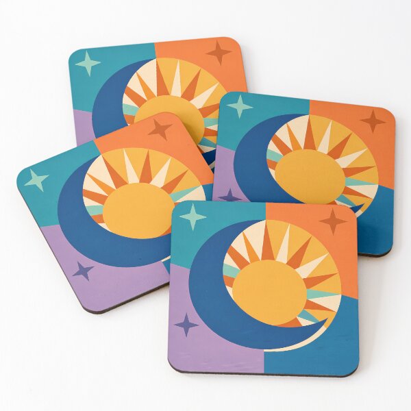 Item preview, Geometric Sun Moon and Stars designed and sold by InkSmithery.