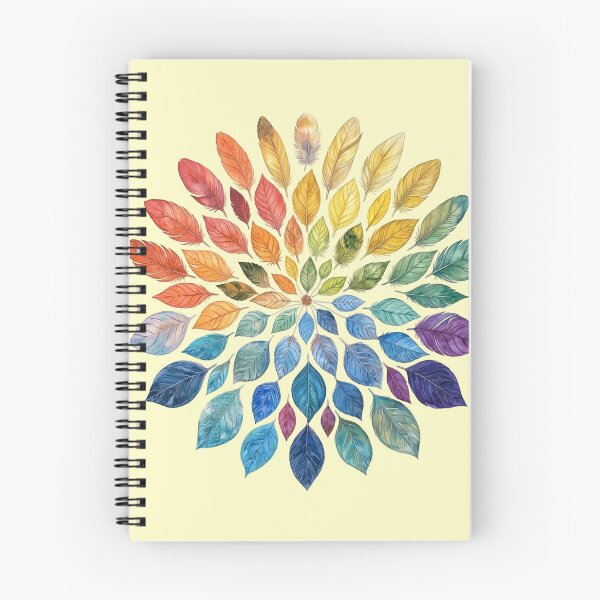 Item preview, Rainbow Leaf Mandala designed and sold by sanorastyle.