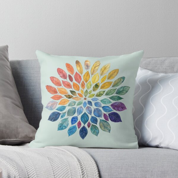 Item preview, Rainbow Leaf Mandala designed and sold by sanorastyle.