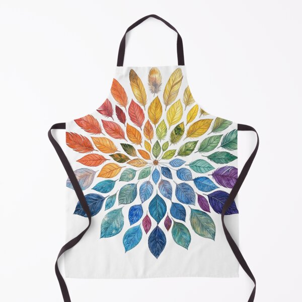Item preview, Rainbow Leaf Mandala designed and sold by sanorastyle.