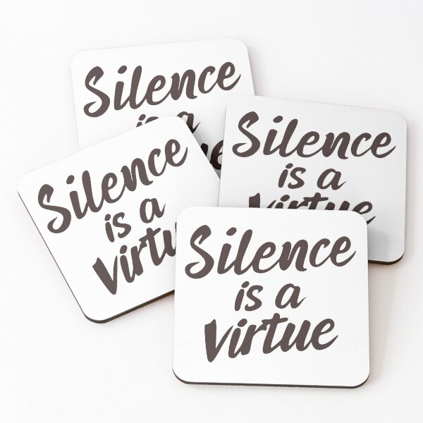 Item preview, Silence is a virtue. designed and sold by amegaitdesign.