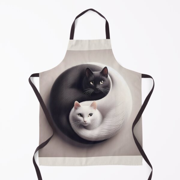 Item preview, Cat Yin Yang Harmony - Black and White Cat Symbol Art designed and sold by Sybille-Yates.