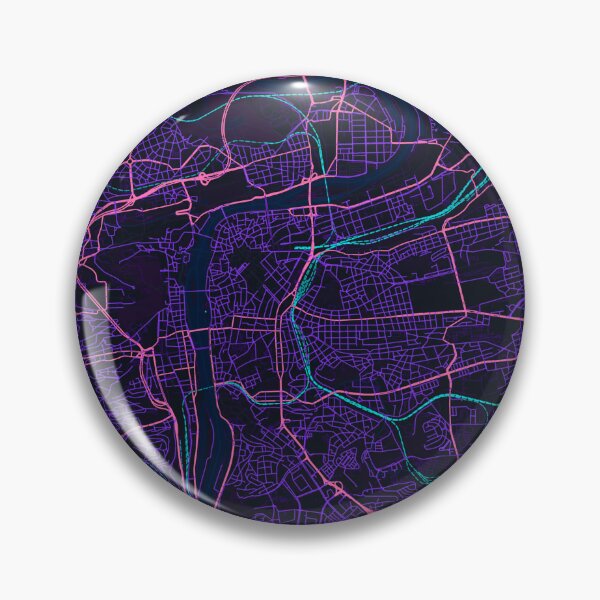 Item preview, Neon Style Map of Prague, Czechia designed and sold by Enea Kelo.