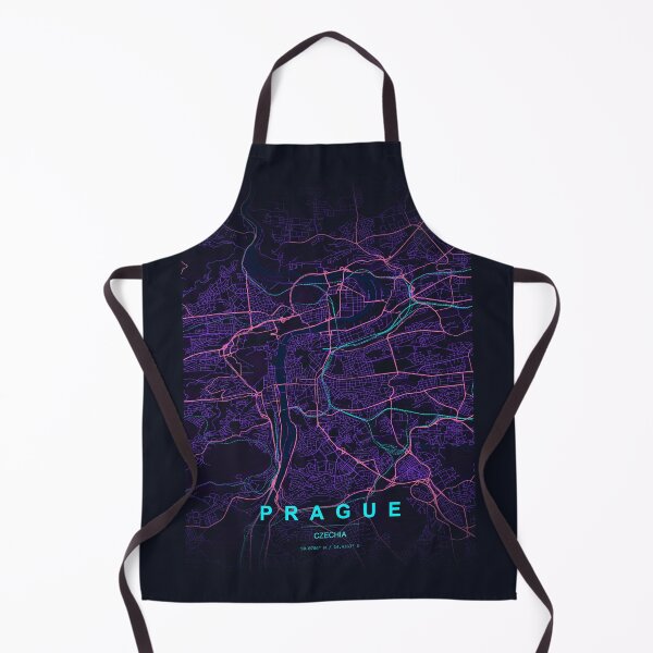 Item preview, Neon Style Map of Prague, Czechia designed and sold by Enea Kelo.