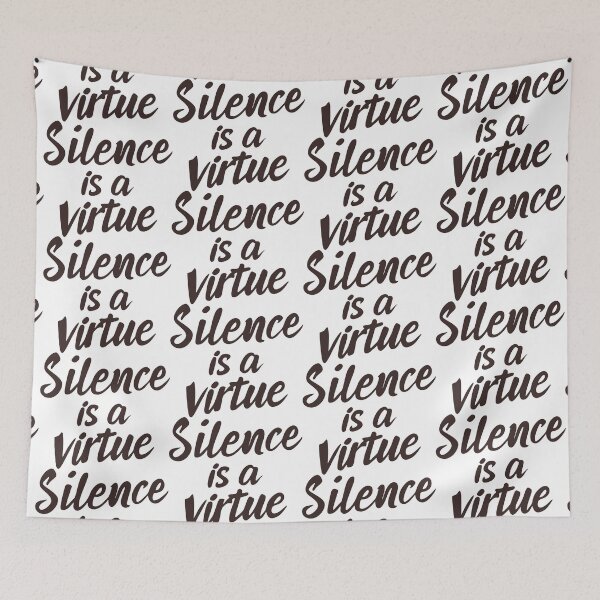Item preview, Silence is a virtue. designed and sold by amegaitdesign.