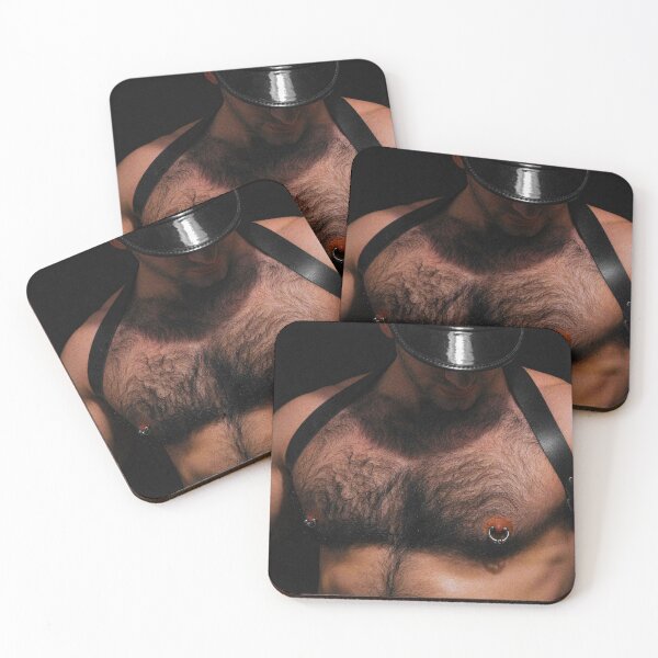 Item preview, Hairy Gay Leather Bear Cop in Harness designed and sold by ZhivanCrimson.