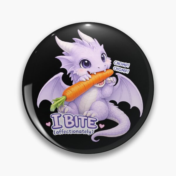 Item preview, “I Bite (Affectionately)” Cute Baby Dragon designed and sold by Hatchling Hollow.