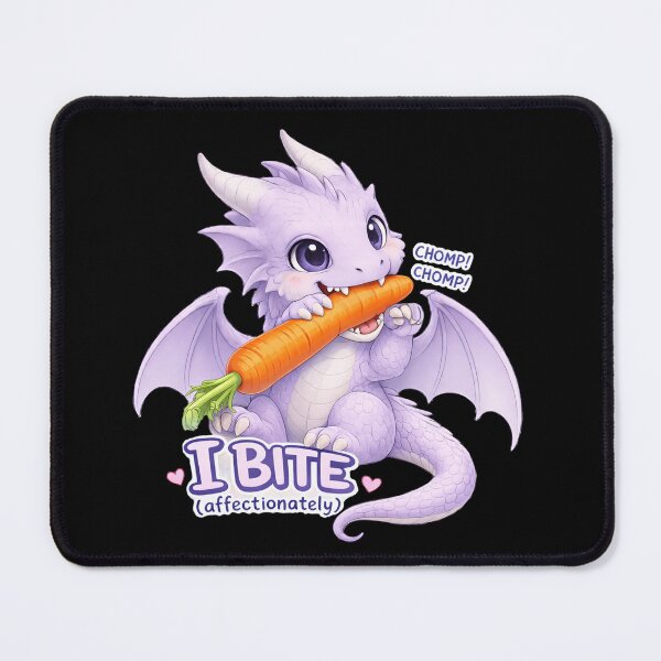 Item preview, “I Bite (Affectionately)” Cute Baby Dragon designed and sold by Hatchling Hollow.