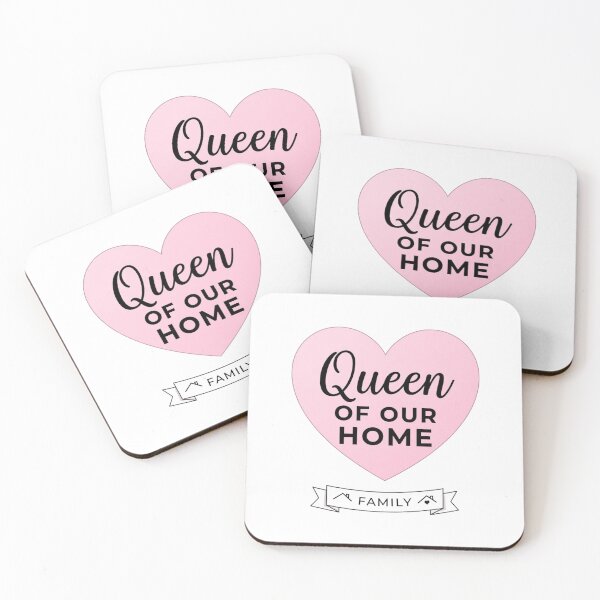 Item preview, Queen of Our Home Pink Heart Family Graphic Tee designed and sold by artlife4.