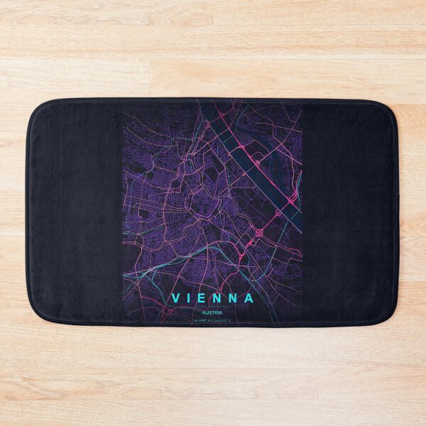 Item preview, Neon Style Map of Vienna, Austria designed and sold by Enea Kelo.
