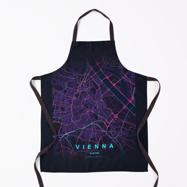 Item preview, Neon Style Map of Vienna, Austria designed and sold by Enea Kelo.