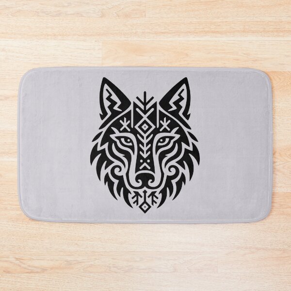 Item preview, Fenrir: Geometric Norse Wolf Runic Design designed and sold by JacquiTaylorArt.