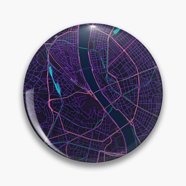 Item preview, Neon Style Map of Budapest, Hungary designed and sold by Enea Kelo.