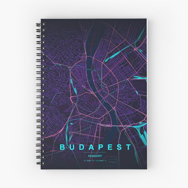 Item preview, Neon Style Map of Budapest, Hungary designed and sold by Enea Kelo.