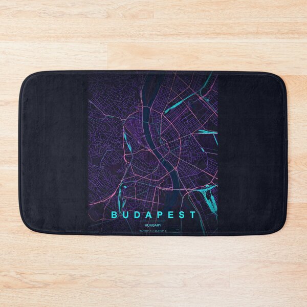 Item preview, Neon Style Map of Budapest, Hungary designed and sold by Enea Kelo.