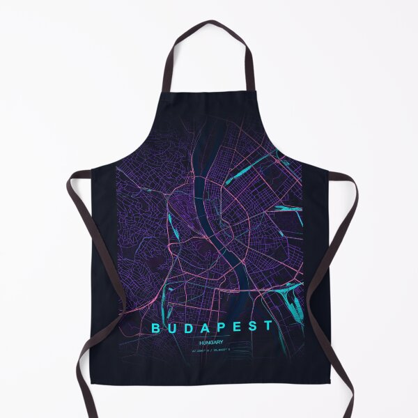 Item preview, Neon Style Map of Budapest, Hungary designed and sold by Enea Kelo.