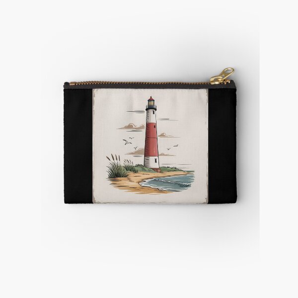Item preview, Vintage Barnegat Lighthouse Nautical Coastal Art   designed and sold by Fitswear.