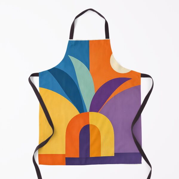 Item preview, Organic Arch Landscape with Sun and Curved Leaves designed and sold by InkSmithery.