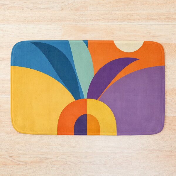Item preview, Organic Arch Landscape with Sun and Curved Leaves designed and sold by InkSmithery.
