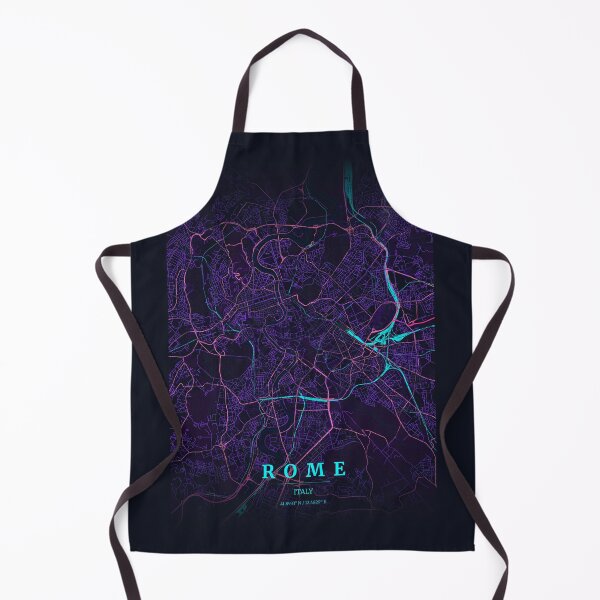 Item preview, Neon Style Map of Rome, Italy designed and sold by Enea Kelo.