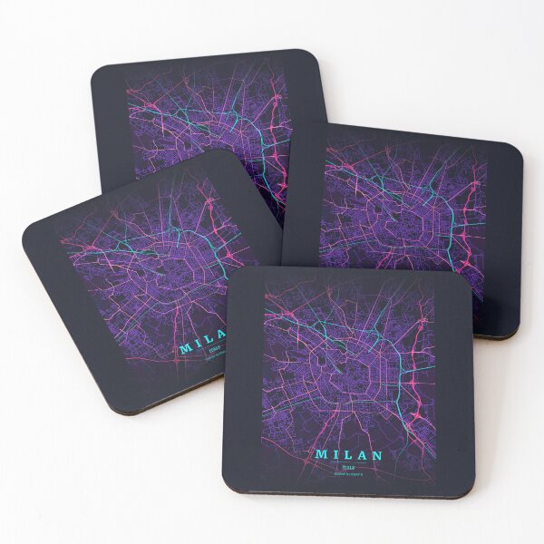 Item preview, Neon Style Map of Milan, Italy designed and sold by Enea Kelo.