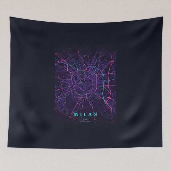 Item preview, Neon Style Map of Milan, Italy designed and sold by Enea Kelo.