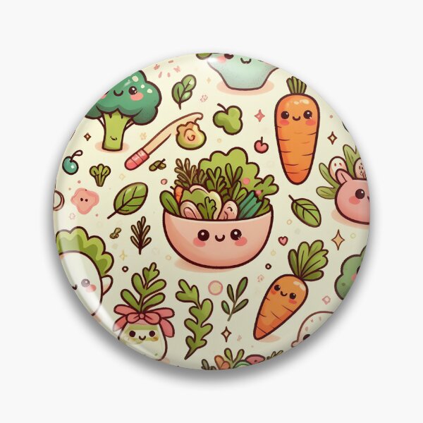 Item preview, vegetable cute pattern designed and sold by Saucebyte.