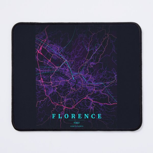 Item preview, Neon Style Map of Florence, Italy designed and sold by Enea Kelo.