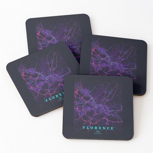 Item preview, Neon Style Map of Florence, Italy designed and sold by Enea Kelo.