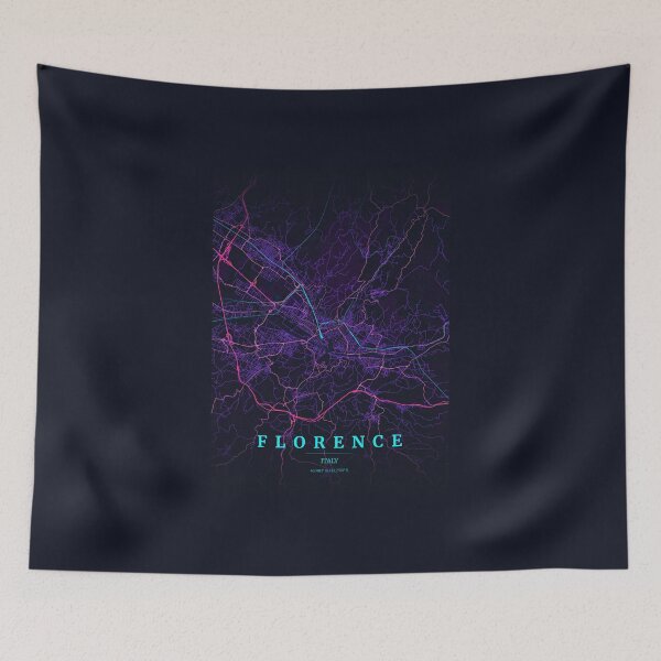 Item preview, Neon Style Map of Florence, Italy designed and sold by Enea Kelo.