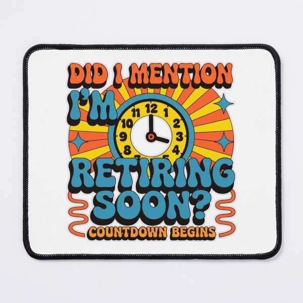 Item preview, Retirement Countdown – Funny Retro Clock Tee T-Shirt designed and sold by MerchlyMike.
