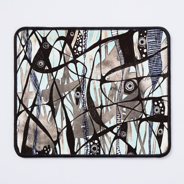 Item preview, Hope | Dark Abstract Ocean-Inspired Illustration | Surreal Abstract Black and Blue Artwork designed and sold by BillieCreative.