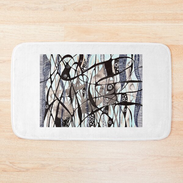 Item preview, Hope | Dark Abstract Ocean-Inspired Illustration | Surreal Abstract Black and Blue Artwork designed and sold by BillieCreative.