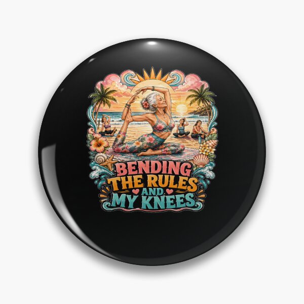 Item preview, Retirement and Yoga Humor Bending The Rules and My Knees  designed and sold by fantasticdesign.