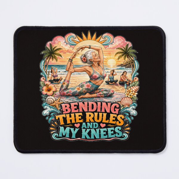 Item preview, Retirement and Yoga Humor Bending The Rules and My Knees designed and sold by fantasticdesign.