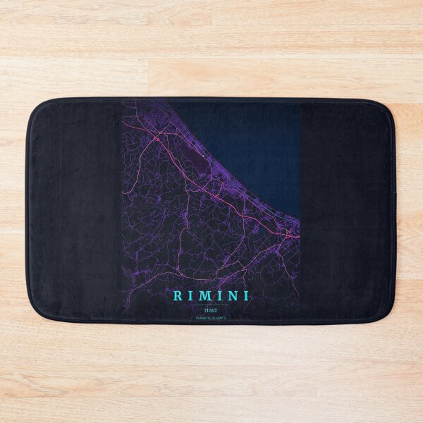Item preview, Neon Style Map of Rimini, Italy designed and sold by Enea Kelo.