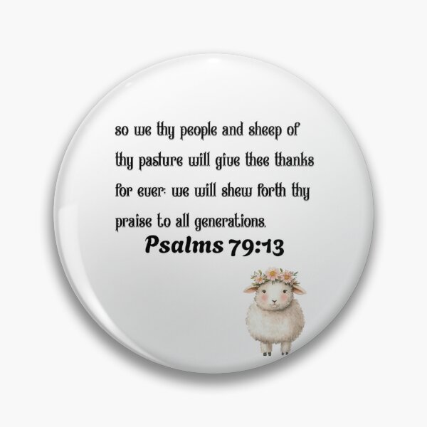 Item preview, Psalms 79:13 Sheep designed and sold by SunnyBatch.