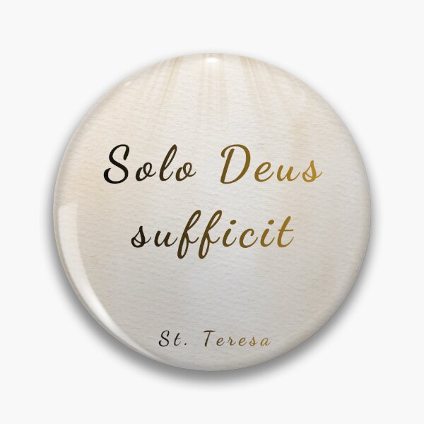 Item preview, God Alone Suffices - St. Teresa of Avila Saint Quote Art designed and sold by Très Joli Brothers.