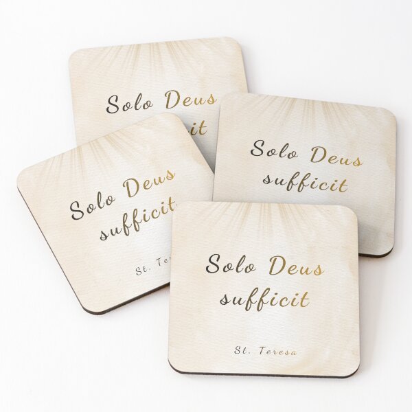 Item preview, God Alone Suffices - St. Teresa of Avila Saint Quote Art designed and sold by Très Joli Brothers.