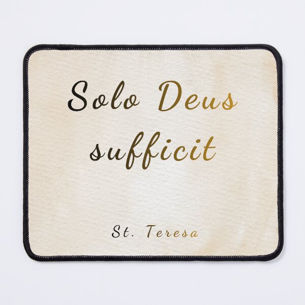 Item preview, God Alone Suffices - St. Teresa of Avila Saint Quote Art designed and sold by Très Joli Brothers.