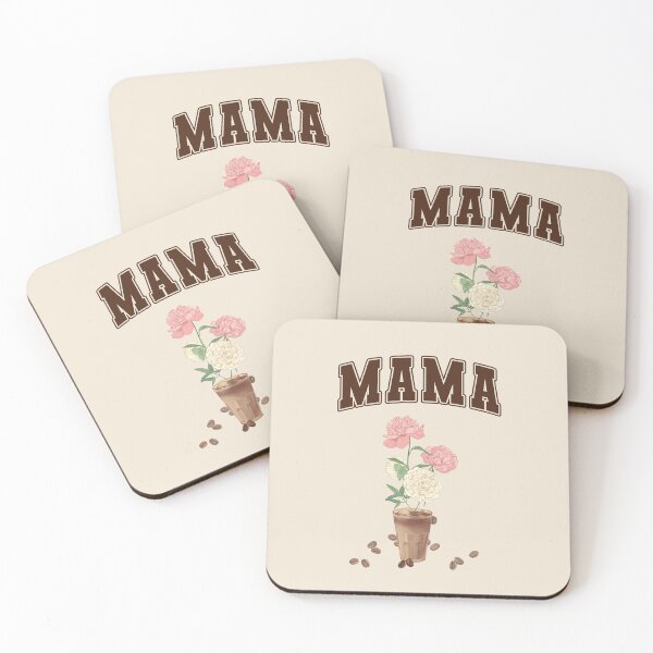 Item preview, MAMA Coffee & Flowers - Coffee Loving Mom Gift Design designed and sold by cabana.space.