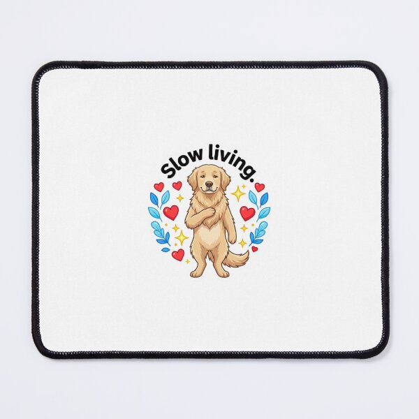 Item preview, Slow living calm golden retriever sticker design designed and sold by wildbest.