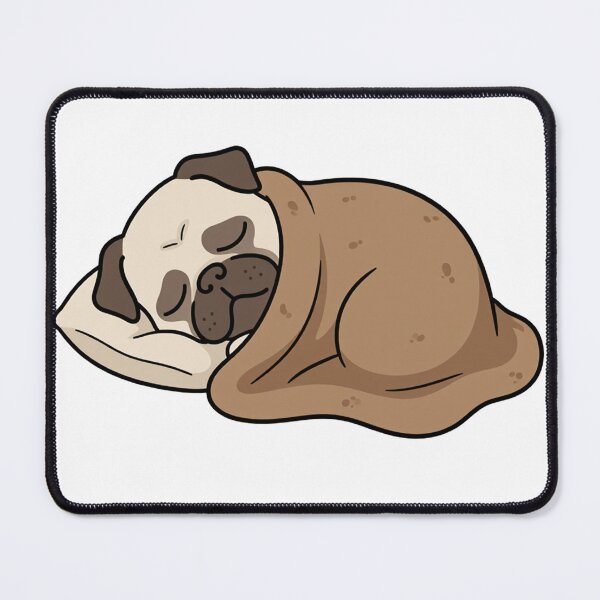 Item preview, Kawaii Pug sleeping Cute Sticker designed and sold by Cnajera.