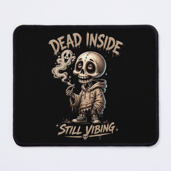 Item preview, Cute Depressed Skeleton Smoking Ghost Aesthetic Dark Humor Tee designed and sold by LOLKart.